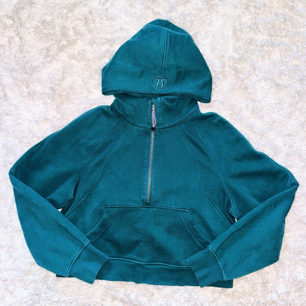 Green Jasper Scuba Oversized Half-Zip Hoodie Lululemon